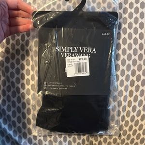 Vera Wang leggings, size: large, colors: 1 black, 1 navy blue, 1 gray